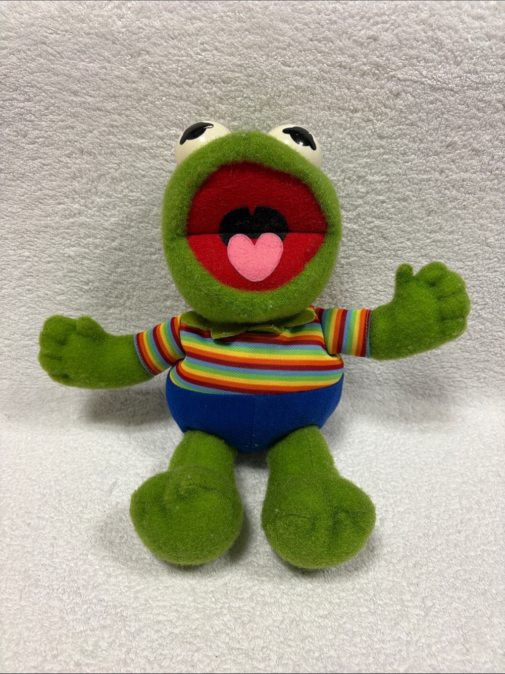 Hasbro softies vintage muppet baby Kermit the frog plush